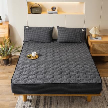 91家纺网 家纺一手货源 找家纺 （总）春皖家纺 2023新款色织夹棉床笠