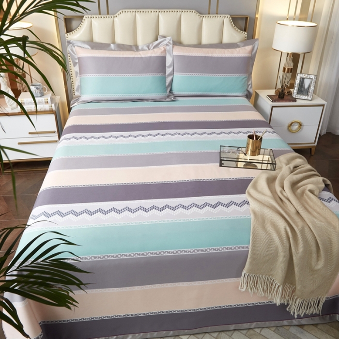 91家纺网 家纺一手货源 找家纺 威克凯丽 2023新款竹语天丝软凉席 阿希莉-蓝