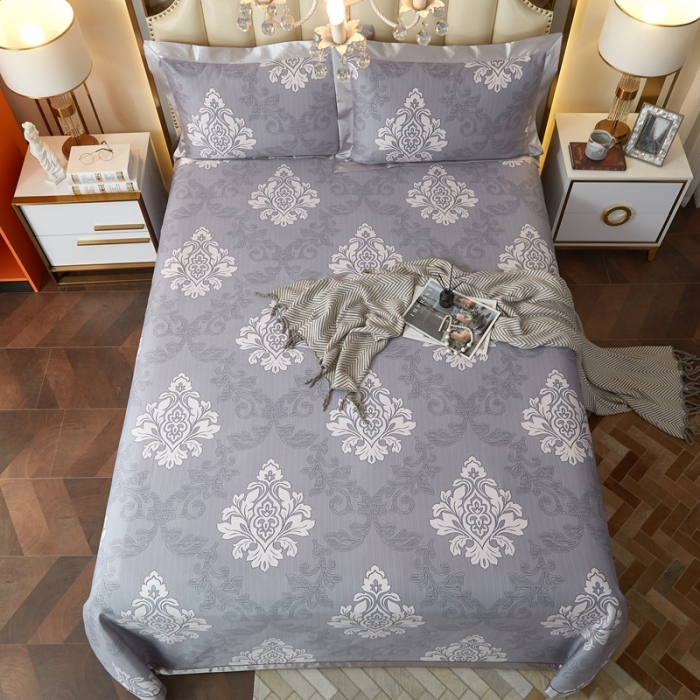 91家纺网 家纺一手货源 找家纺 威克凯丽 2023新款竹语天丝软凉席 法兰蒂-灰