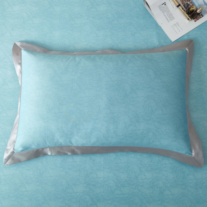 91家纺网 家纺一手货源 找家纺 威克凯丽 2023新款竹语天丝软凉席 千里江山-天青