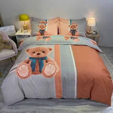 91家纺网 家纺一手货源 找家纺 （总）金爱家  2021新款13372大版全棉卡通四件套