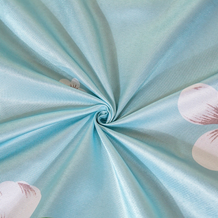 91家纺网 家纺一手货源 找家纺 琪格格 2022新款大版印花凉感冰丝席三件套 棉朵