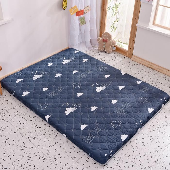 91家纺网 家纺一手货源 找家纺 寐珂 2025新款全棉大豆纤维床垫厚款可定制   漫步云端