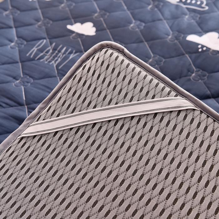 91家纺网 家纺一手货源 找家纺 寐珂 2025新款全棉大豆纤维床垫厚款可定制   漫步云端