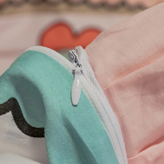 91家纺网 家纺一手货源 找家纺 琪格格 2022新款工艺款裙边全棉印花四件套 仙本娜粉