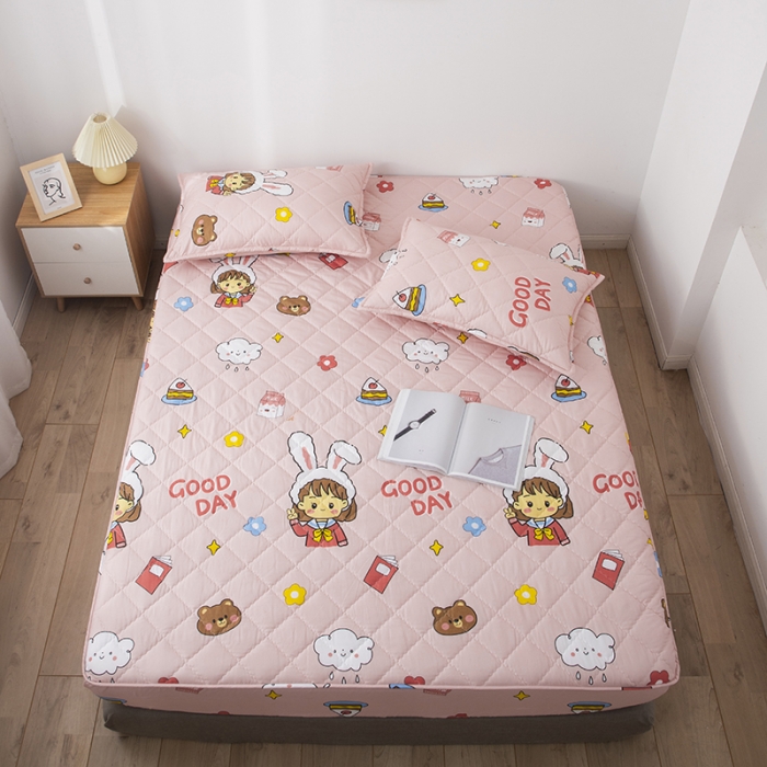 91家纺网 家纺一手货源 找家纺 （总）小米笠 2021新款亲肤磨毛夹棉床笠直播