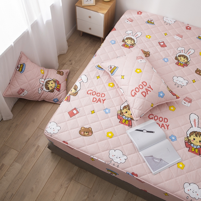 91家纺网 家纺一手货源 找家纺 （总）小米笠 2021新款亲肤磨毛夹棉床笠直播