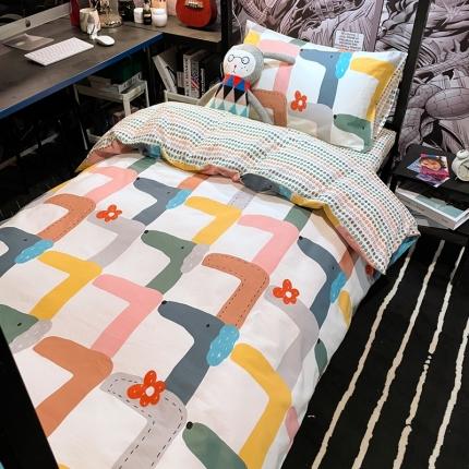 91家纺网 家纺一手货源 找家纺 （总）HL原创 2021新款学生宿舍四件套