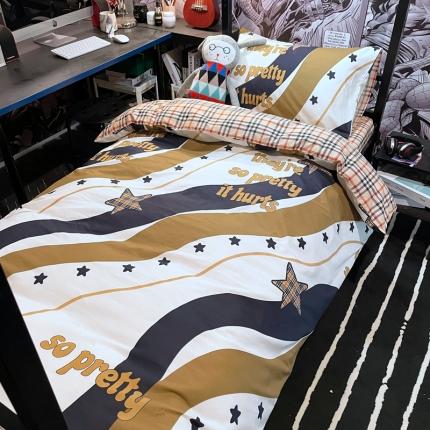 91家纺网 家纺一手货源 找家纺 （总）HL原创 2021新款学生宿舍四件套