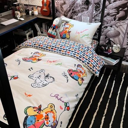 91家纺网 家纺一手货源 找家纺 （总）HL原创 2021新款学生宿舍四件套