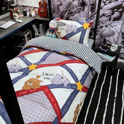 91家纺网 家纺一手货源 找家纺 （总）HL原创 2021新款学生宿舍四件套