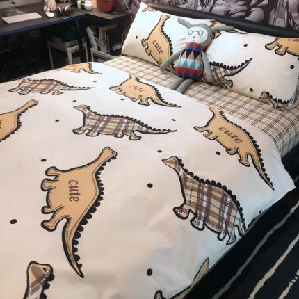 91家纺网 家纺一手货源 找家纺 HL原创 2021新款INS风四件套 侏罗记