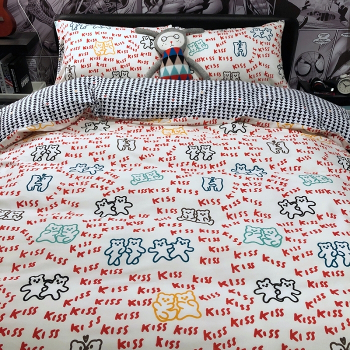 91家纺网 家纺一手货源 找家纺 HL原创 2021新款INS风四件套 好朋友