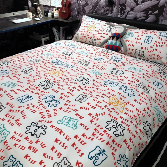 91家纺网 家纺一手货源 找家纺 HL原创 2021新款INS风四件套 好朋友