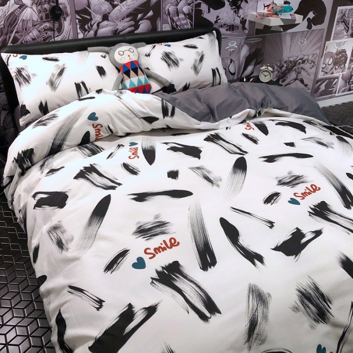 91家纺网 家纺一手货源 找家纺 HL原创 2021新款INS风四件套 酷酷