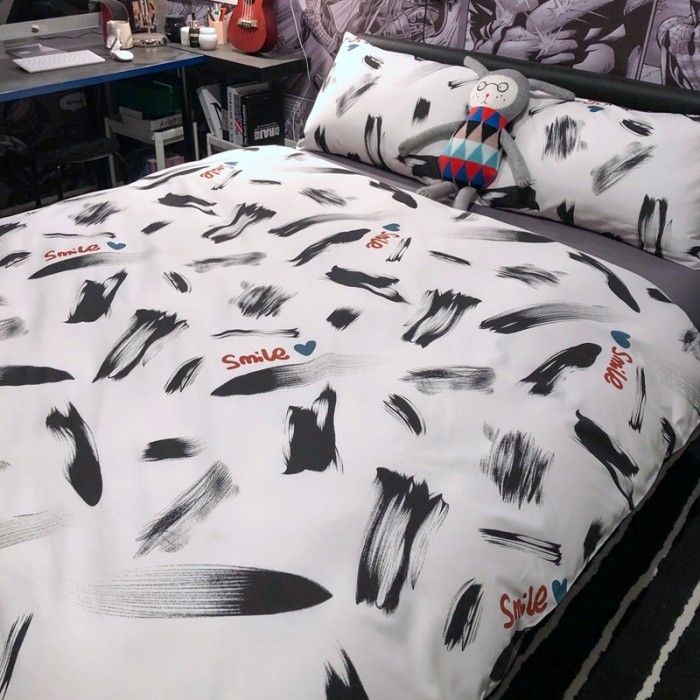 91家纺网 家纺一手货源 找家纺 HL原创 2021新款INS风四件套 酷酷