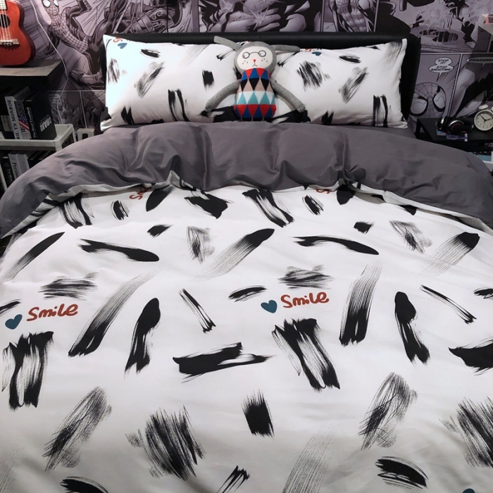 91家纺网 家纺一手货源 找家纺 HL原创 2021新款INS风四件套 酷酷