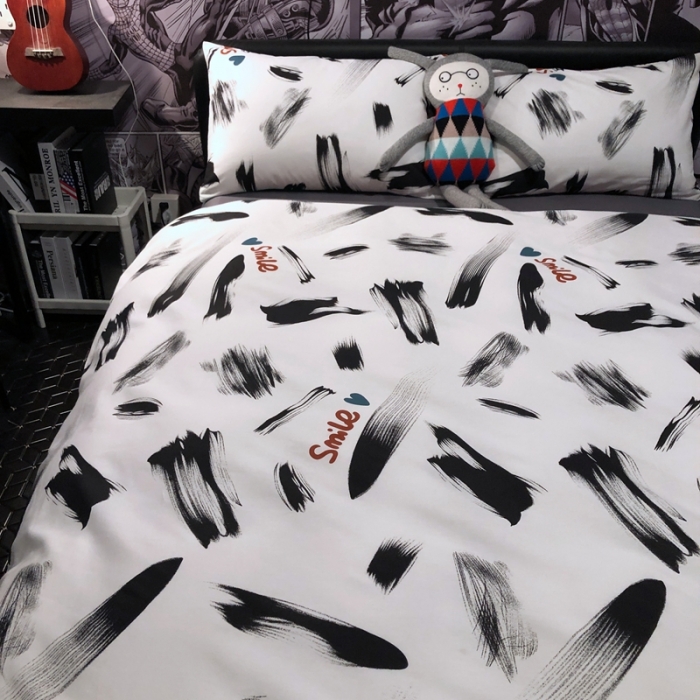 91家纺网 家纺一手货源 找家纺 HL原创 2021新款INS风四件套 酷酷