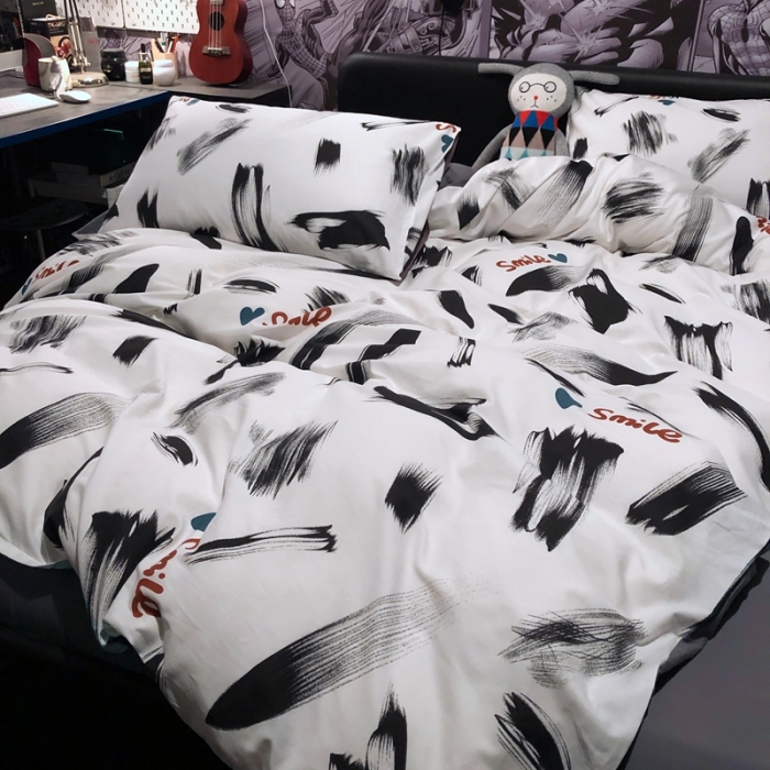 91家纺网 家纺一手货源 找家纺 HL原创 2021新款INS风四件套 酷酷