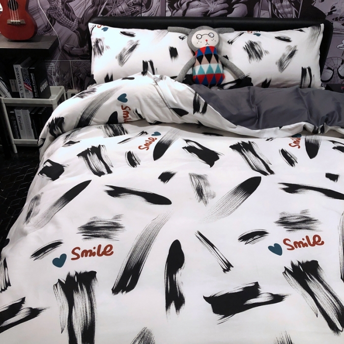 91家纺网 家纺一手货源 找家纺 HL原创 2021新款INS风四件套 酷酷