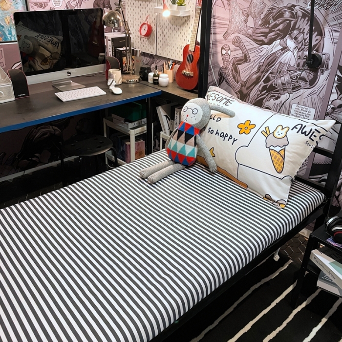 91家纺网 家纺一手货源 找家纺 HL原创 2021新款学生宿舍四件套 小美好