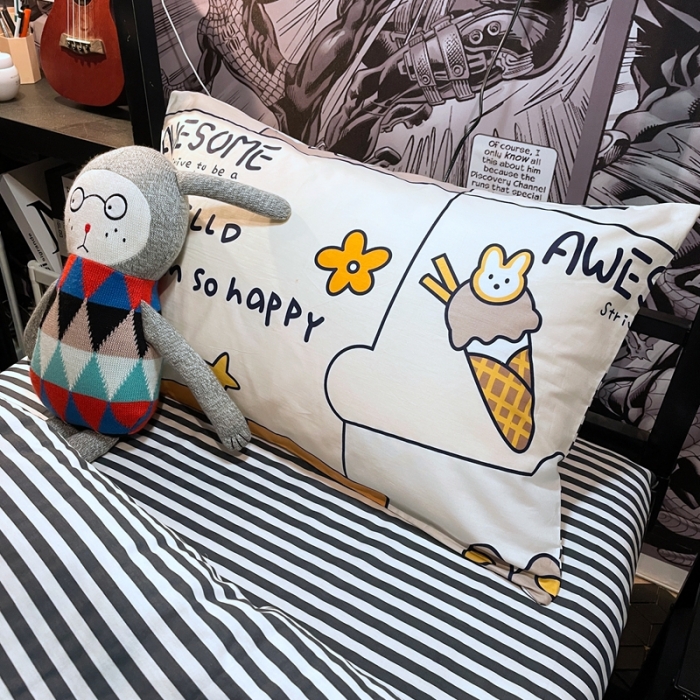 91家纺网 家纺一手货源 找家纺 HL原创 2021新款学生宿舍四件套 小美好