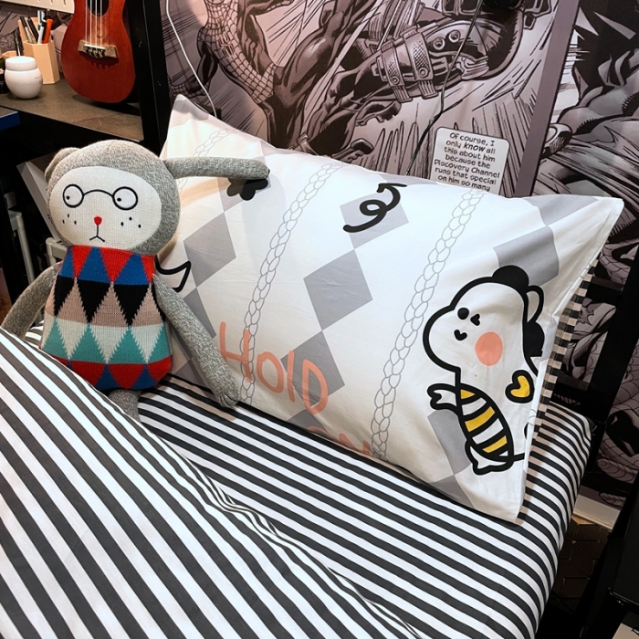 91家纺网 家纺一手货源 找家纺 HL原创 2021新款学生宿舍四件套 幸运龙