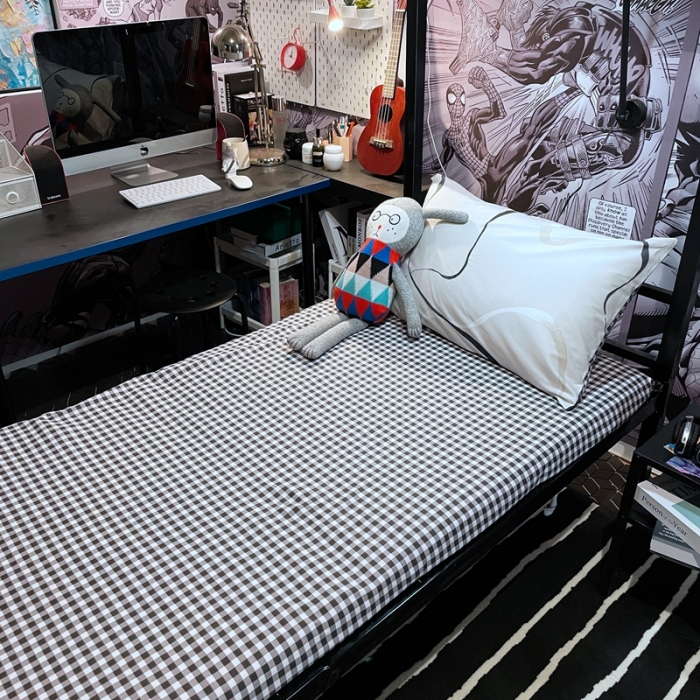 91家纺网 家纺一手货源 找家纺 HL原创 2021新款学生宿舍四件套 自由