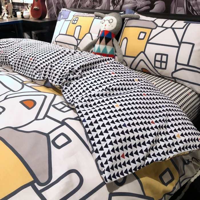 91家纺网 家纺一手货源 找家纺 HL原创 2021新款INS风四件套 暖屋