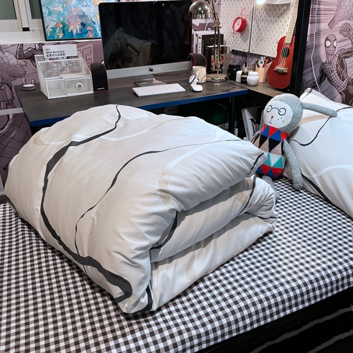 91家纺网 家纺一手货源 找家纺 HL原创 2021新款学生宿舍四件套 自由