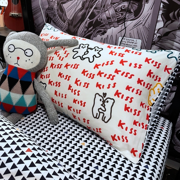 91家纺网 家纺一手货源 找家纺 HL原创 2021新款学生宿舍四件套 好朋友