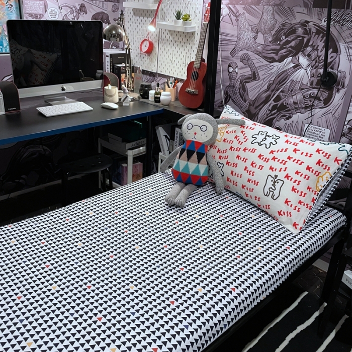 91家纺网 家纺一手货源 找家纺 HL原创 2021新款学生宿舍四件套 好朋友