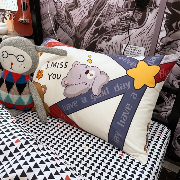 91家纺网 家纺一手货源 找家纺 HL原创 2021新款学生宿舍四件套 花花熊