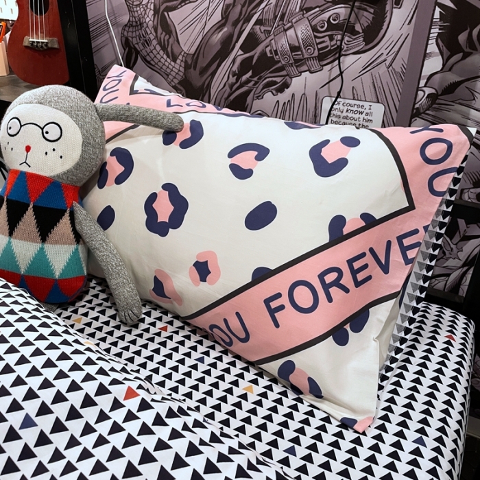 91家纺网 家纺一手货源 找家纺 HL原创 2021新款学生宿舍四件套 凯丽猫咪