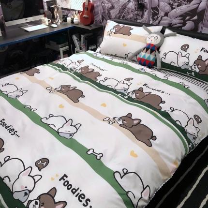 HL原创 2021新款INS风四件套 亲亲狗