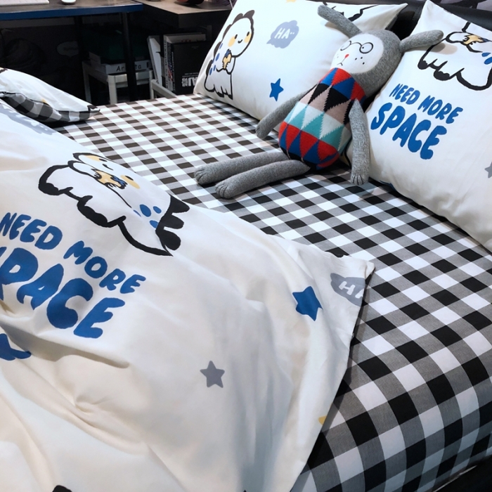 91家纺网 家纺一手货源 找家纺 HL原创 2021新款INS风四件套 帅帅龙