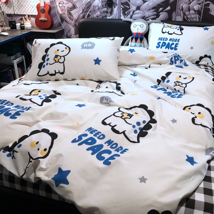 91家纺网 家纺一手货源 找家纺 HL原创 2021新款INS风四件套 帅帅龙