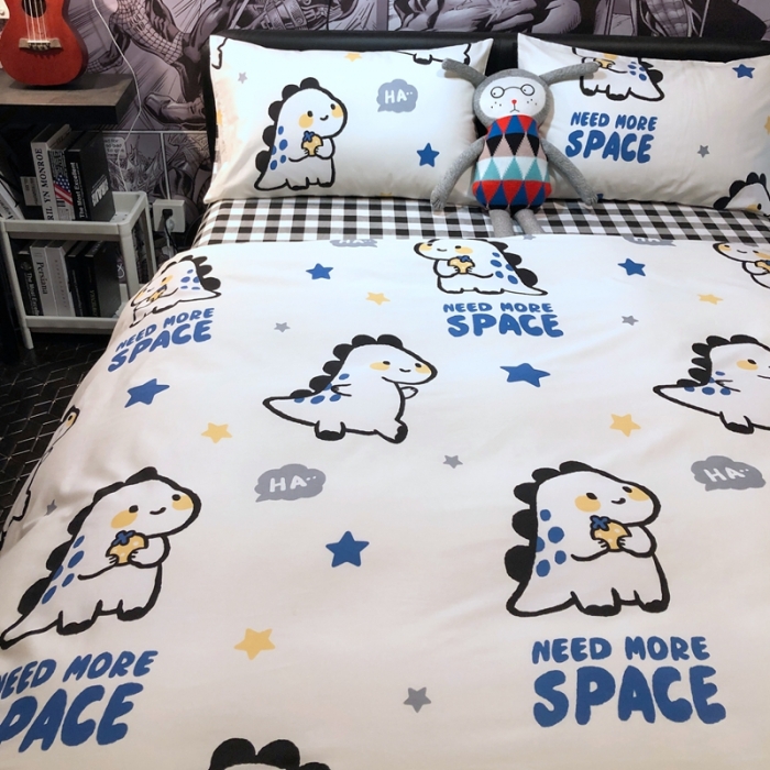 91家纺网 家纺一手货源 找家纺 HL原创 2021新款INS风四件套 帅帅龙