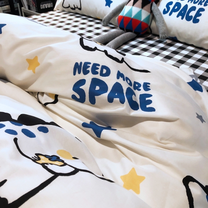 91家纺网 家纺一手货源 找家纺 HL原创 2021新款INS风四件套 帅帅龙