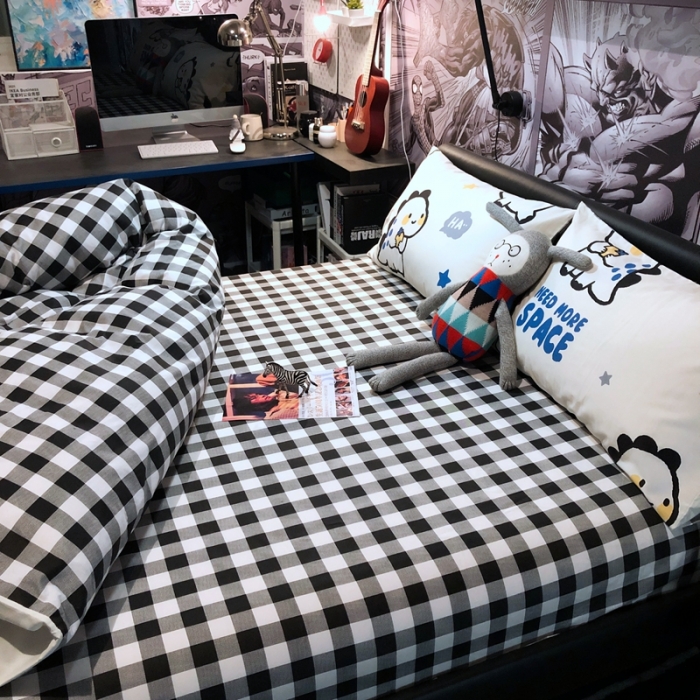 91家纺网 家纺一手货源 找家纺 HL原创 2021新款INS风四件套 帅帅龙