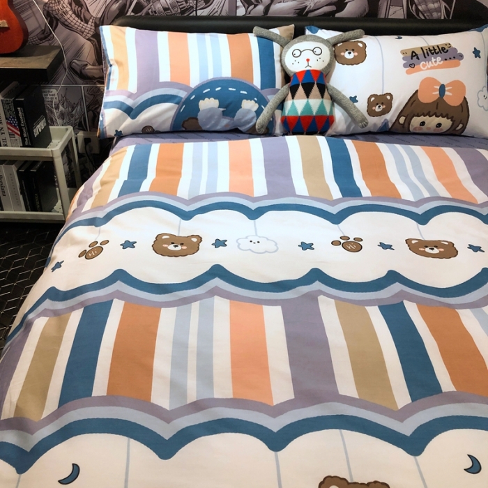 91家纺网 家纺一手货源 找家纺 HL原创 2021新款INS风四件套 丫丫