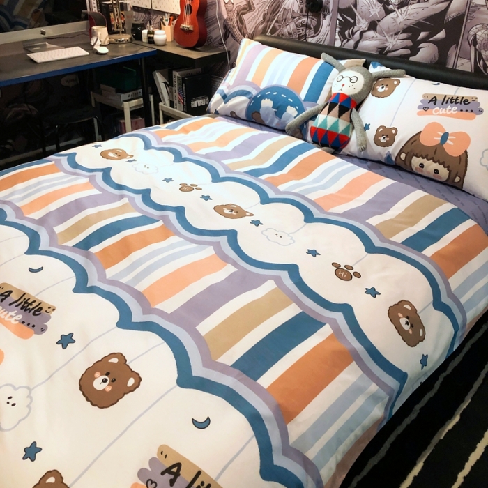 91家纺网 家纺一手货源 找家纺 HL原创 2021新款INS风四件套 丫丫