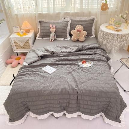 91家纺网 家纺一手货源 找家纺 （总）子钦家纺 2023新款泡泡纱夏被四件套