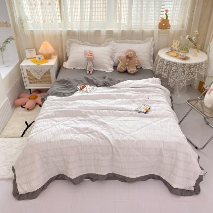 91家纺网 家纺一手货源 找家纺 （总）子钦家纺 2023新款泡泡纱夏被四件套