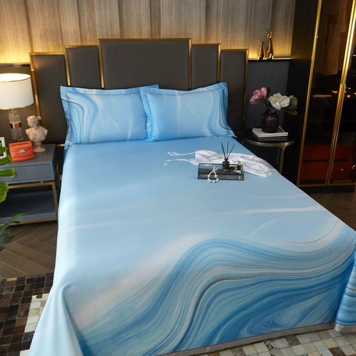 91家纺网 家纺一手货源 找家纺 威克凯丽 2023新款竹语天丝软凉席定位款 北城