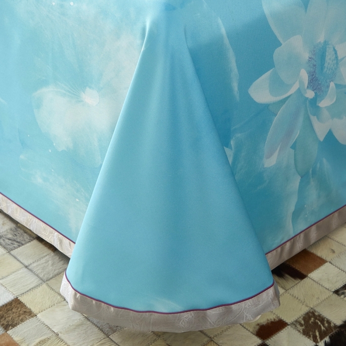 91家纺网 家纺一手货源 找家纺 威克凯丽 2023新款竹语天丝软凉席定位款 青莲