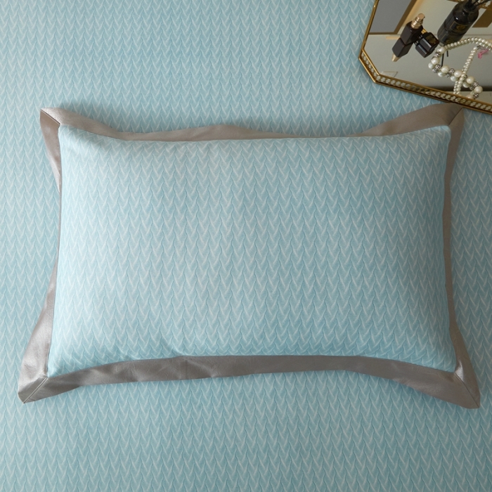 91家纺网 家纺一手货源 找家纺 威克凯丽 2023新款竹语天丝软凉席 布鲁塞尔-绿灰