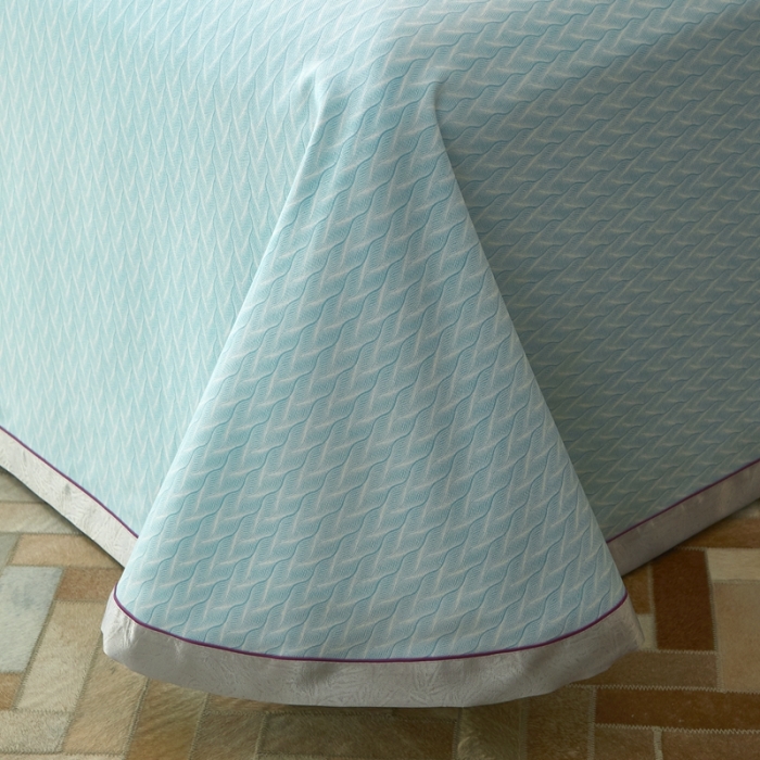 91家纺网 家纺一手货源 找家纺 威克凯丽 2023新款竹语天丝软凉席 布鲁塞尔-绿灰