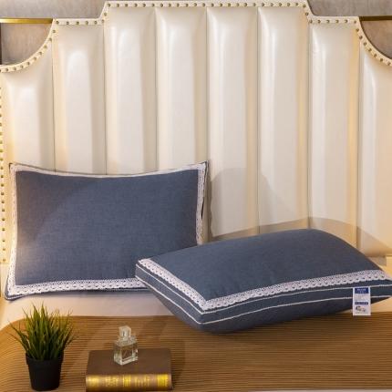 91家纺网 家纺一手货源 找家纺 九州枕芯 水洗棉花边羽丝枕