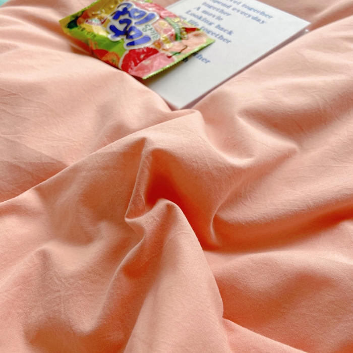 91家纺网 家纺一手货源 找家纺 雅居纺家纺 2022新款全棉水洗棉四件套 ins粉蓝